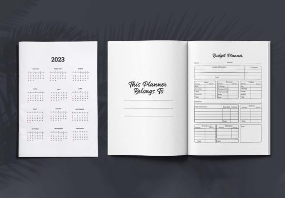 Budget Planner 2023 Printable KDP Graphics & Interiors Review