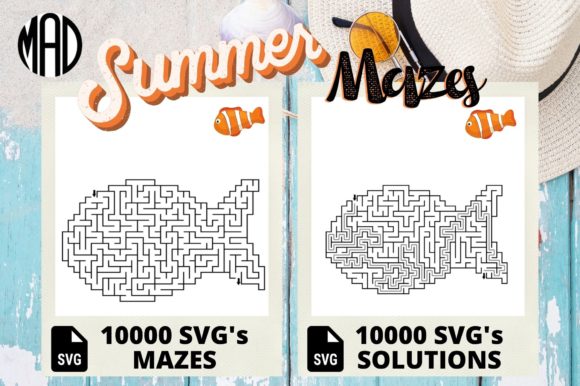 FISH SHAPED MAZES – KDP SUMMER Interiors Graphics