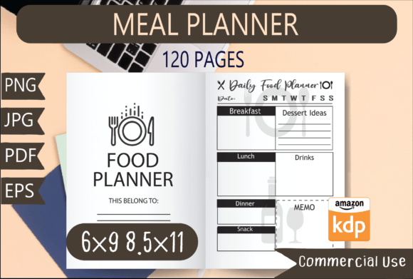 Food Planner KDP Interior: A KDP Interiors Graphics Review