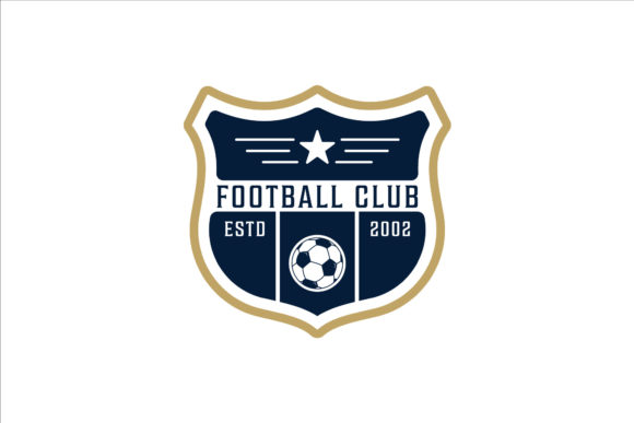 Football or Soccer Logo Vintage Vector: Graphics & Logos