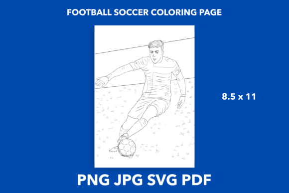 Football Soccer Coloring Page: A Graphics Review