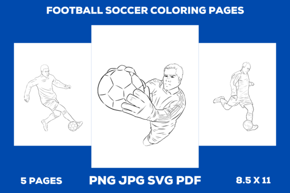 Football Soccer Coloring Pages: Graphic Asset Review