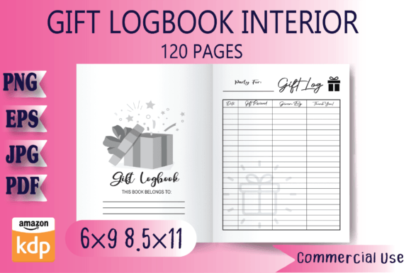 Gift Logbook Kdp Interior Graphics for Kdp Interiors