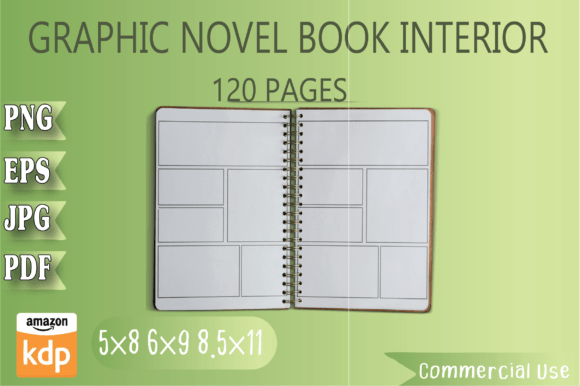 Graphic Novel Book KDP Interior: KDP Interiors Graphics