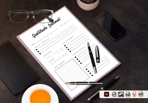 Gratitude Journal Print Ready KDP Graphics & KDP Interiors Review