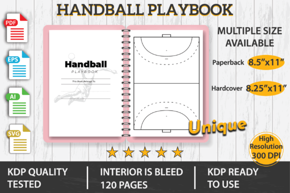 Handball Playbook KDP Interior Graphics Review