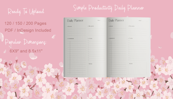 Productivity Daily Planner KDP Interior: A Graphics Review