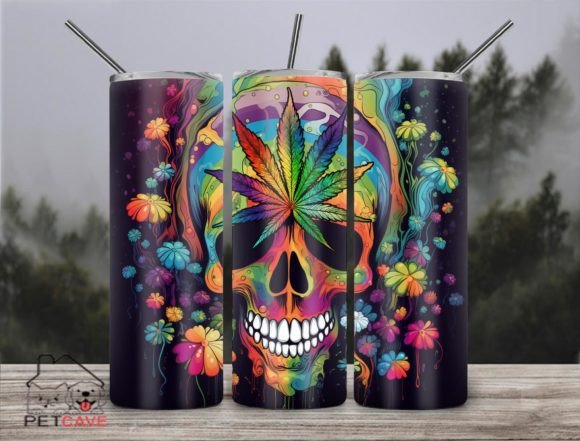 Skull Weed Trippy World 20oz Tumbler Review: Graphics & Crafts