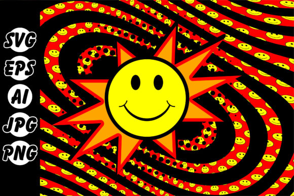 Smiley Face Pop Art Illustrations & Graphics for KDP POD