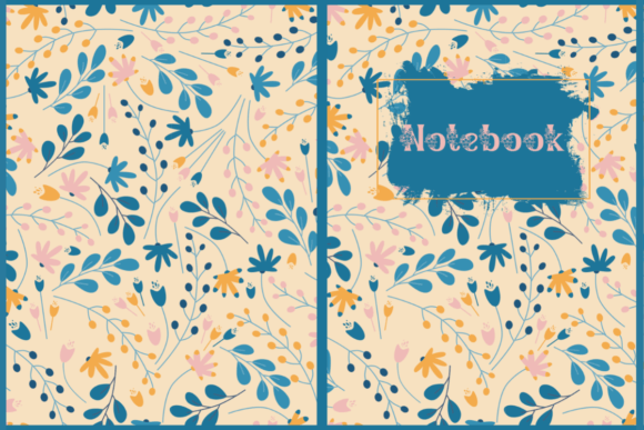 Spring Notebook Cover Design: KDP Interiors Graphics