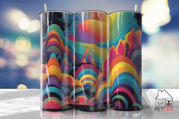Trippy World Tumbler 20oz 2 Graphics for Crafts Sellers