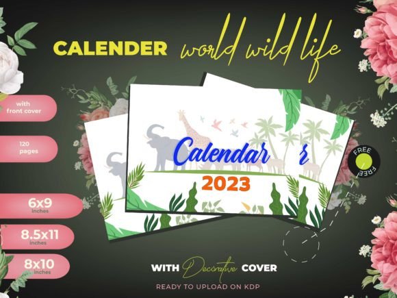 World Wild Life Calender KDP: Graphics for KDP Interiors